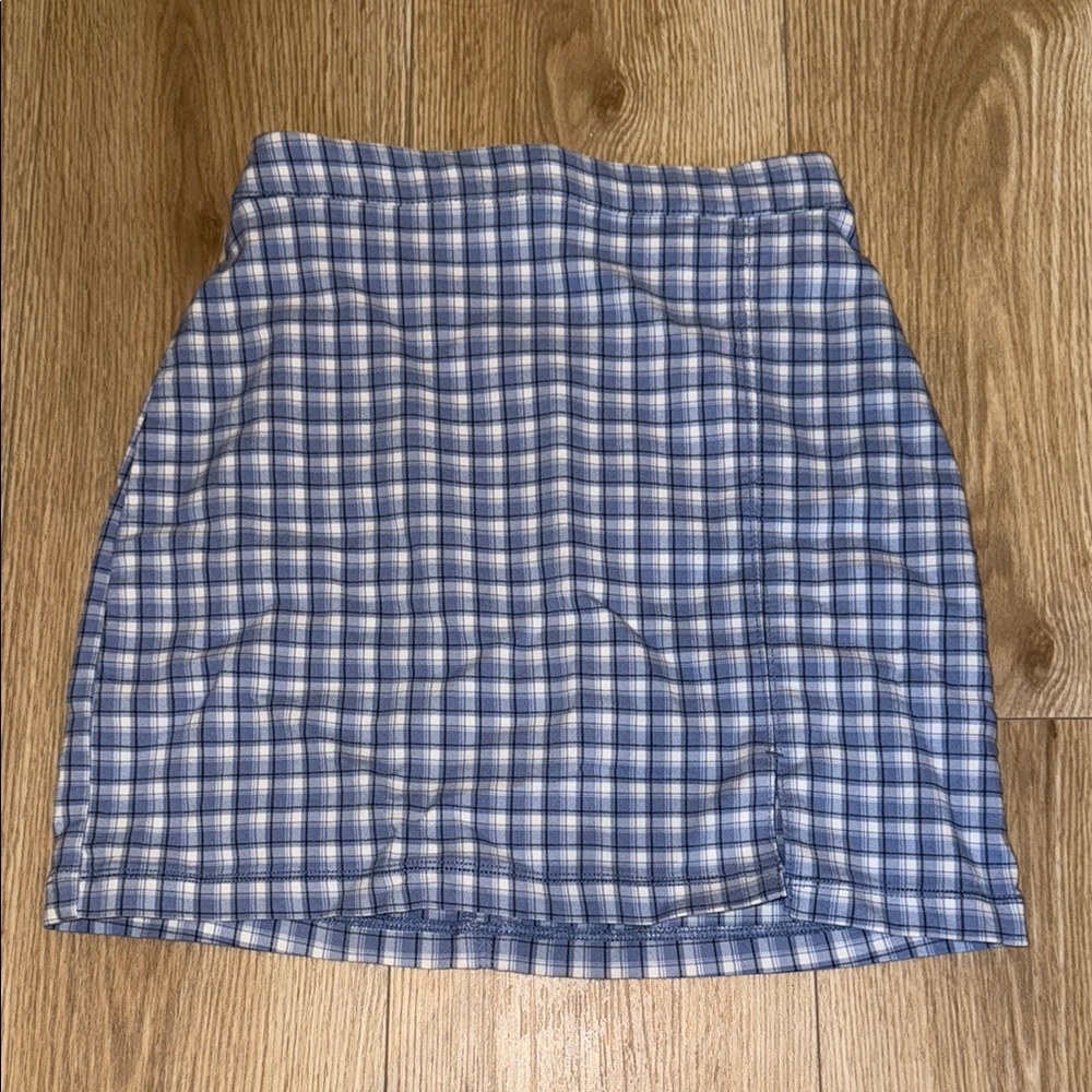 Blue Checkered Women's Skirt